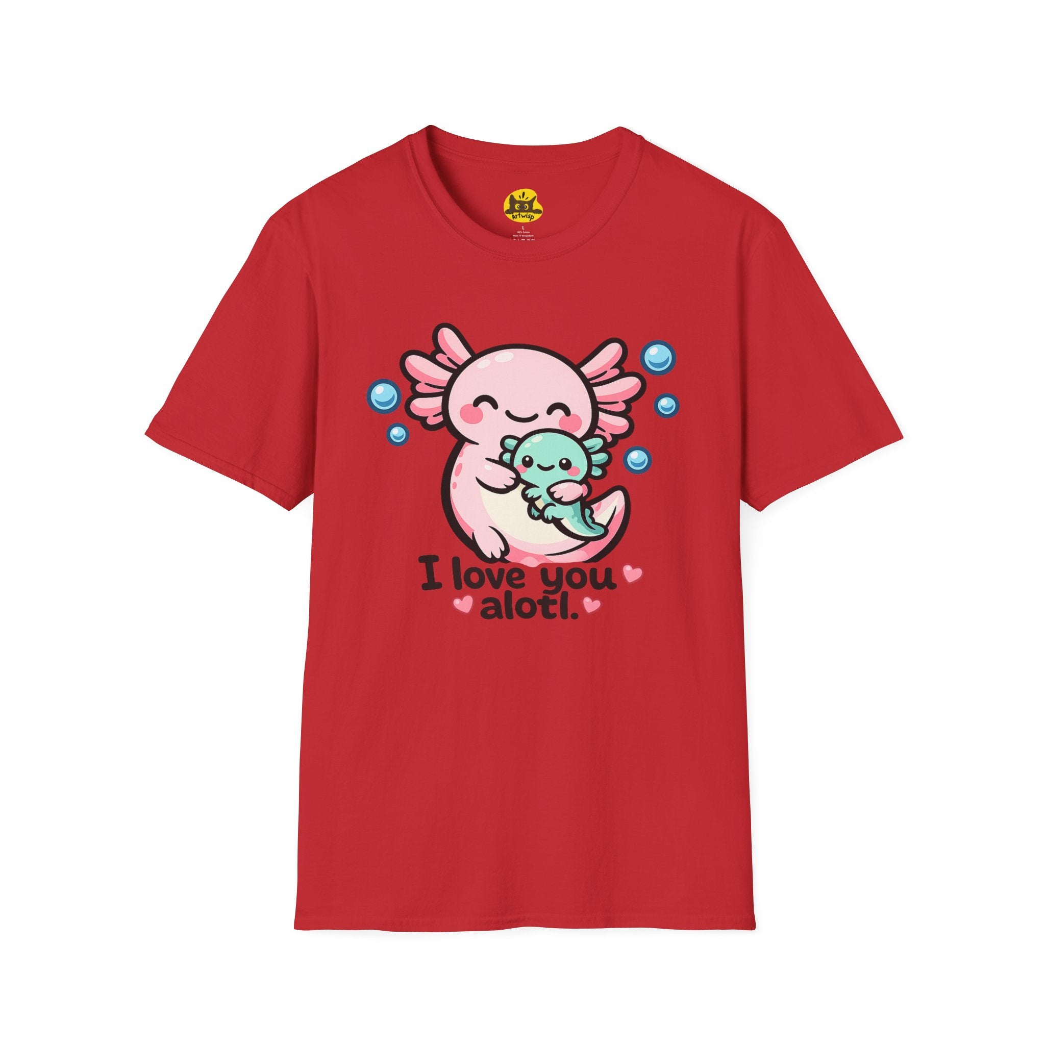 "I love you a lotl" Cute Axolotl Family Tee