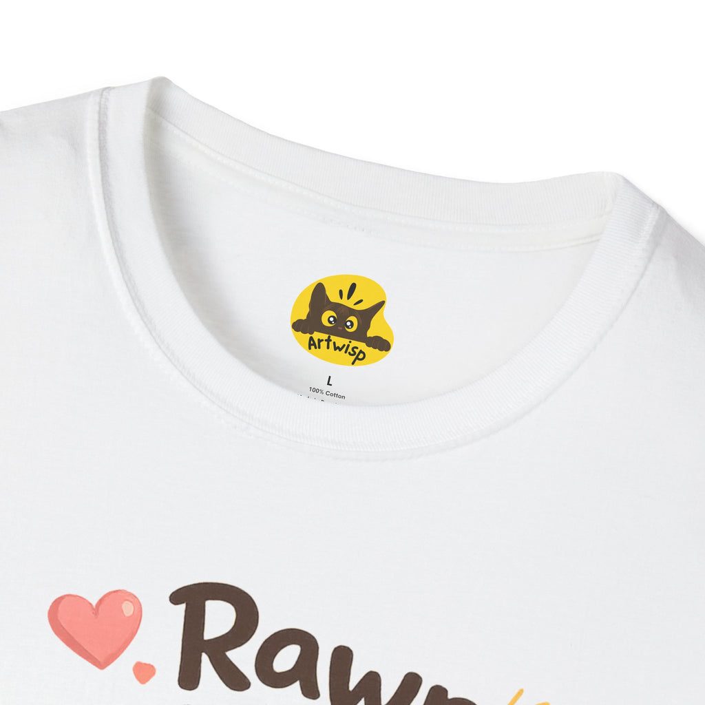 T-Shirt — Cute 'Rawr Means I Care' Dino Graphic Tee
