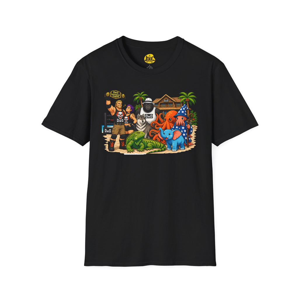 Funny T-Shirt — Wild Wrestling Mascot Crew Gift Tee