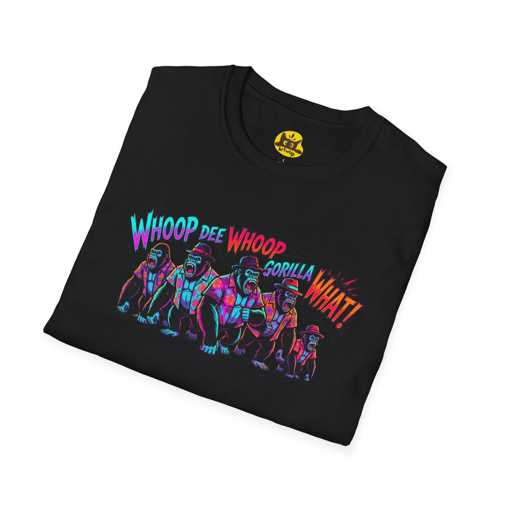 Gorilla Comic Pop Art T-Shirt — "Whoop Dee Whoop Gorilla What!" Graphic Tee