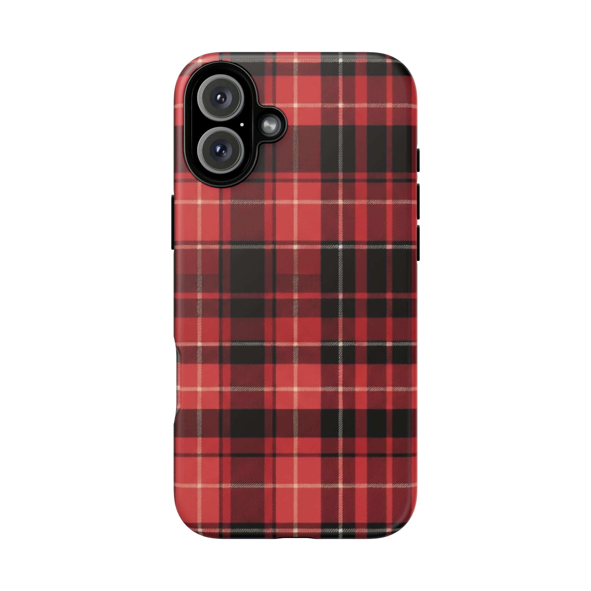 Red Black Buffalo Plaid Tough Phone Case