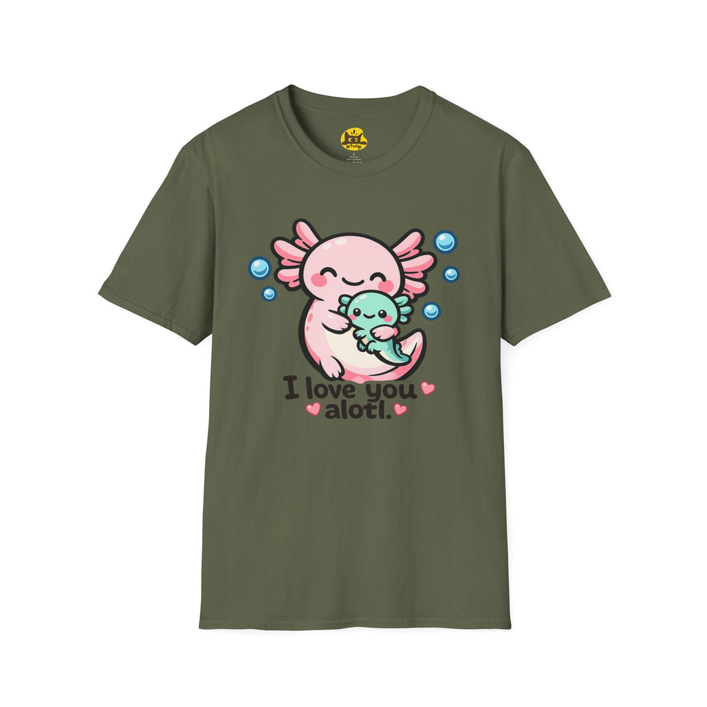 "I love you a lotl" Cute Axolotl Family Tee