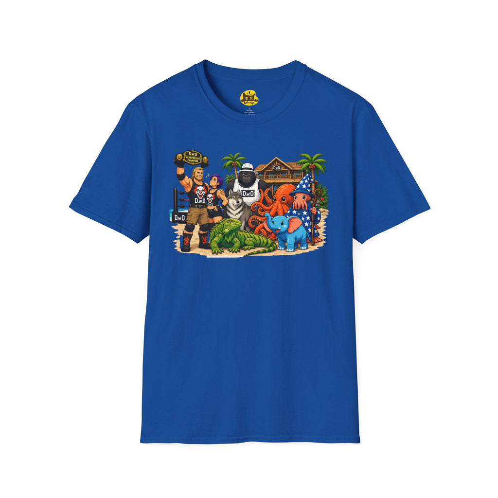 Funny T-Shirt — Wild Wrestling Mascot Crew Gift Tee