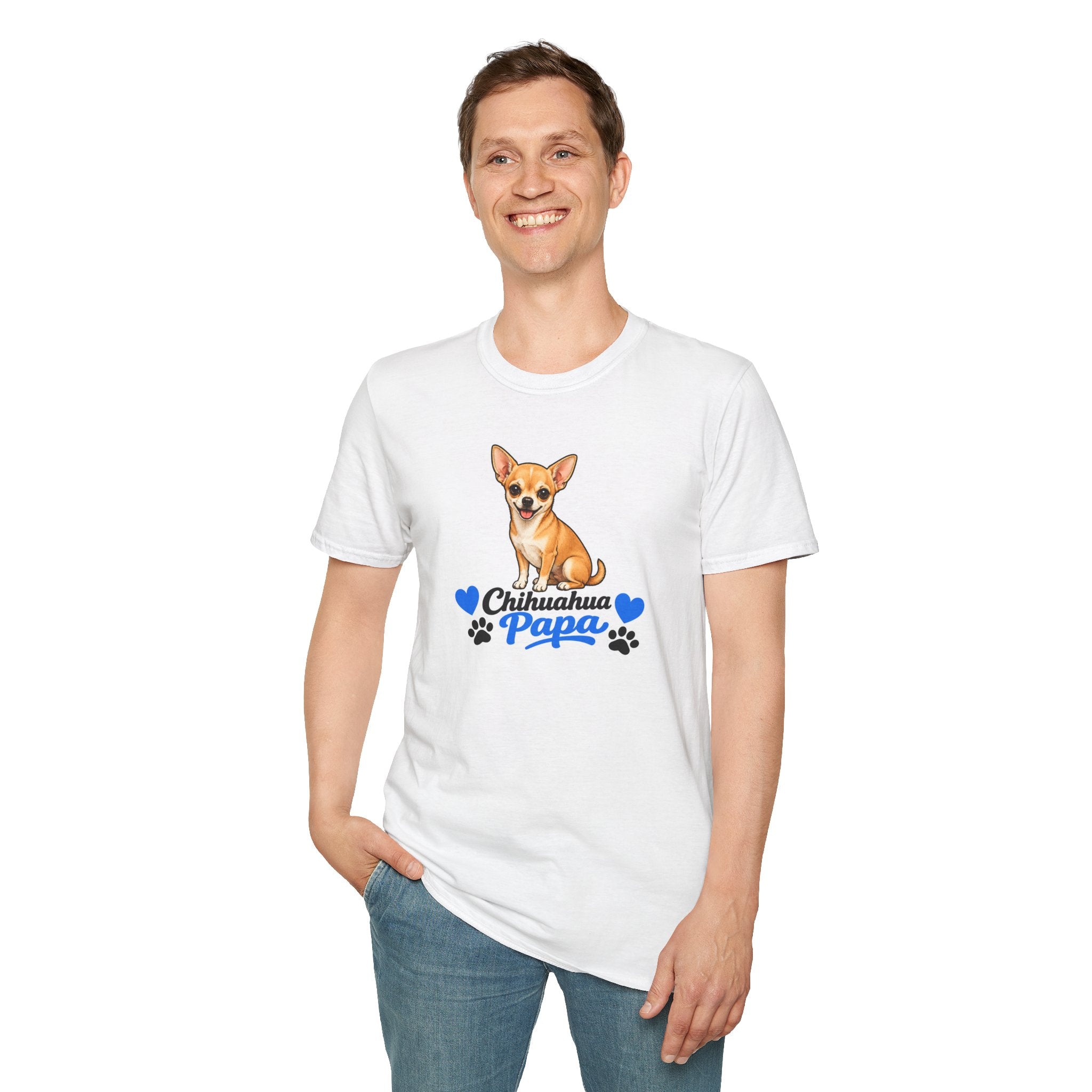 Chihuahua Papa T-Shirt — Cute Dog Dad Graphic Tee