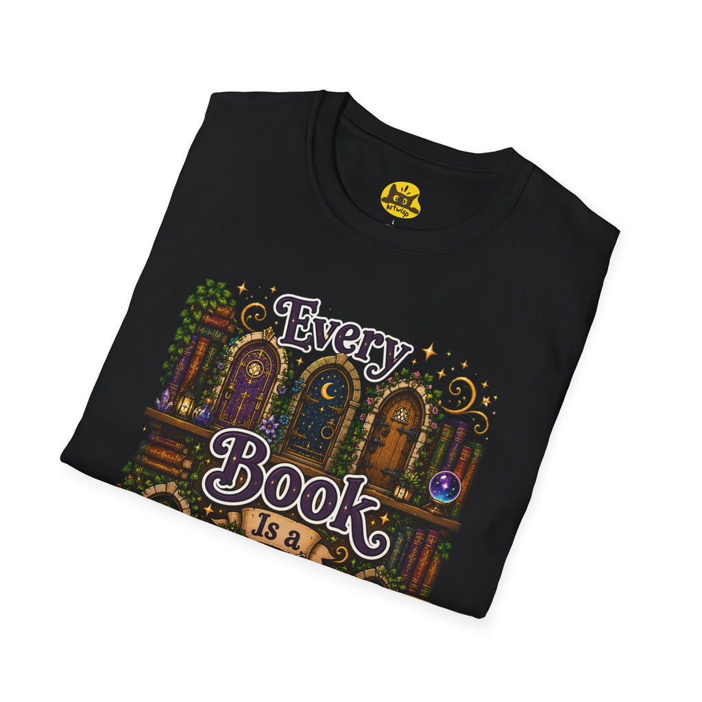 Every Book Is a Door T-Shirt — Literary Fantasy Reader Tee