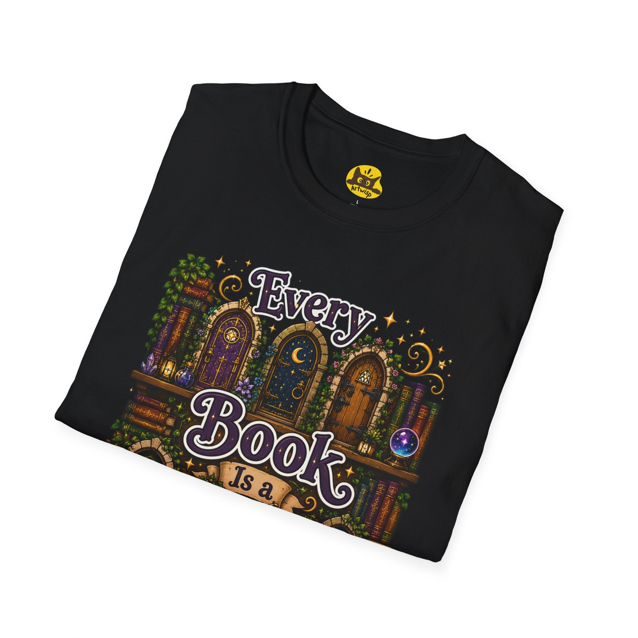 Every Book Is a Door T-Shirt — Literary Fantasy Reader Tee