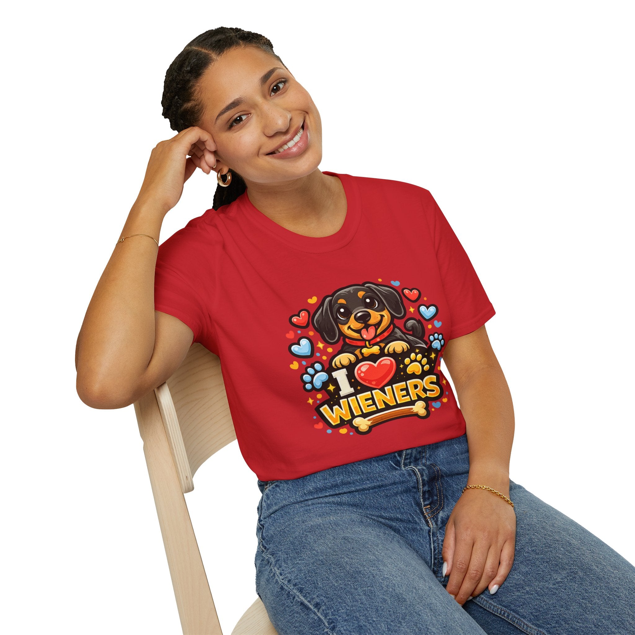 I Heart Wieners T-Shirt — Cute Dachshund Dog Lover Tee