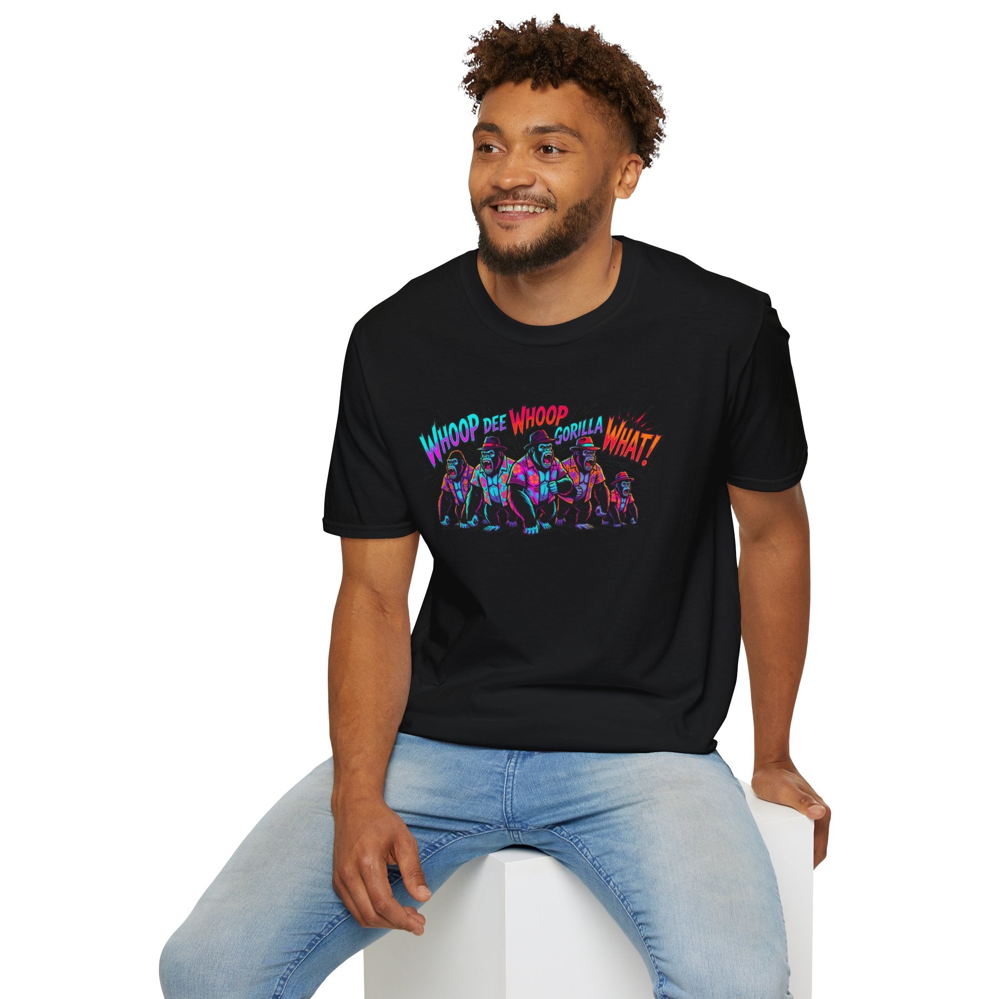 Gorilla Comic Pop Art T-Shirt — "Whoop Dee Whoop Gorilla What!" Graphic Tee