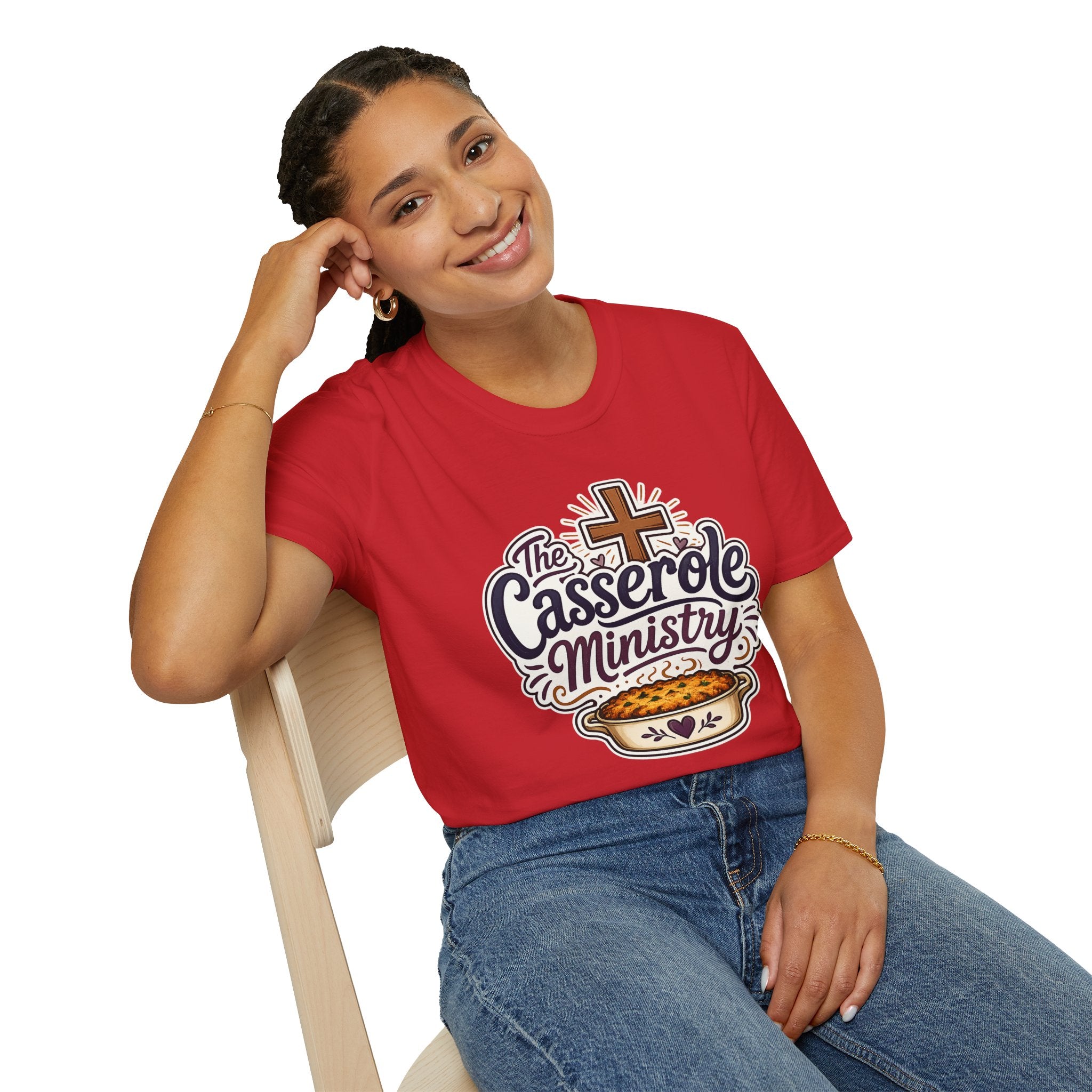 Casserole Ministry T‑Shirt — Faith & Fellowship Church Cooking Crew Tee