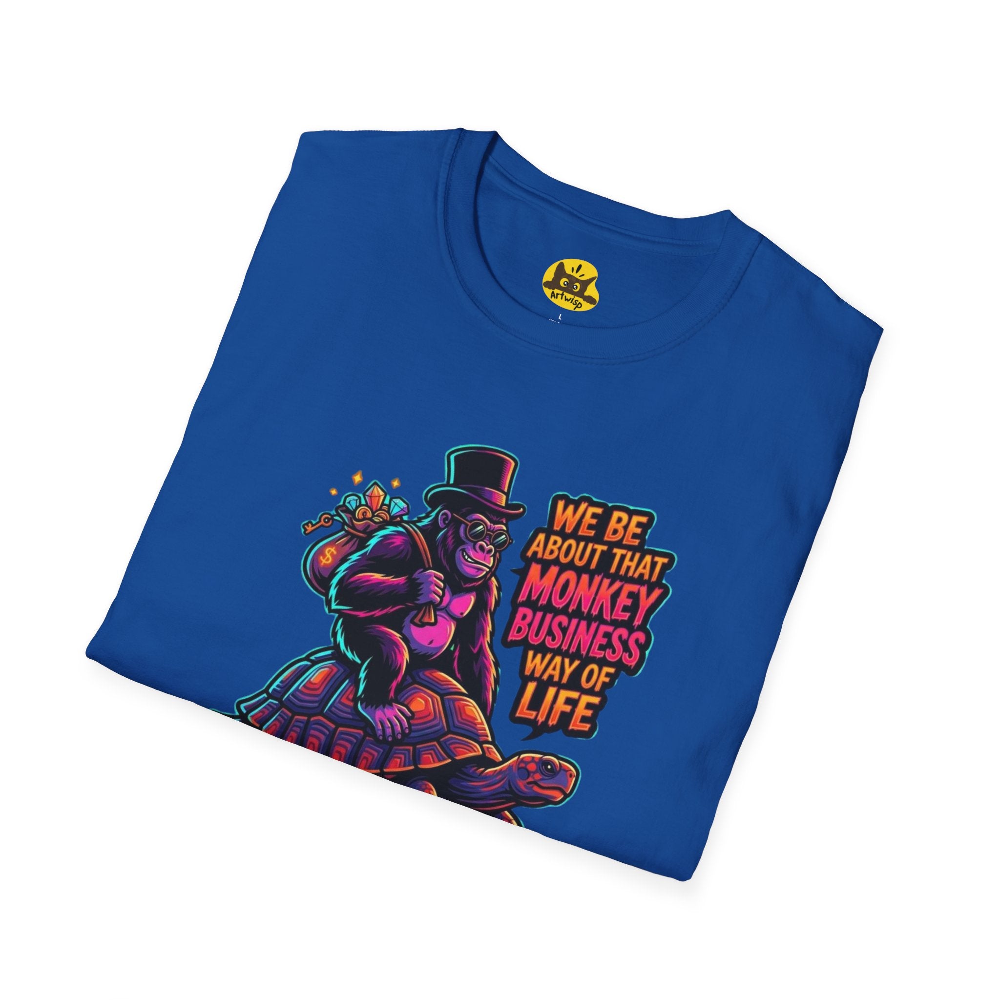 T-Shirt — 'We Be About That Monkey Business Way Of Life' Graphic Tee