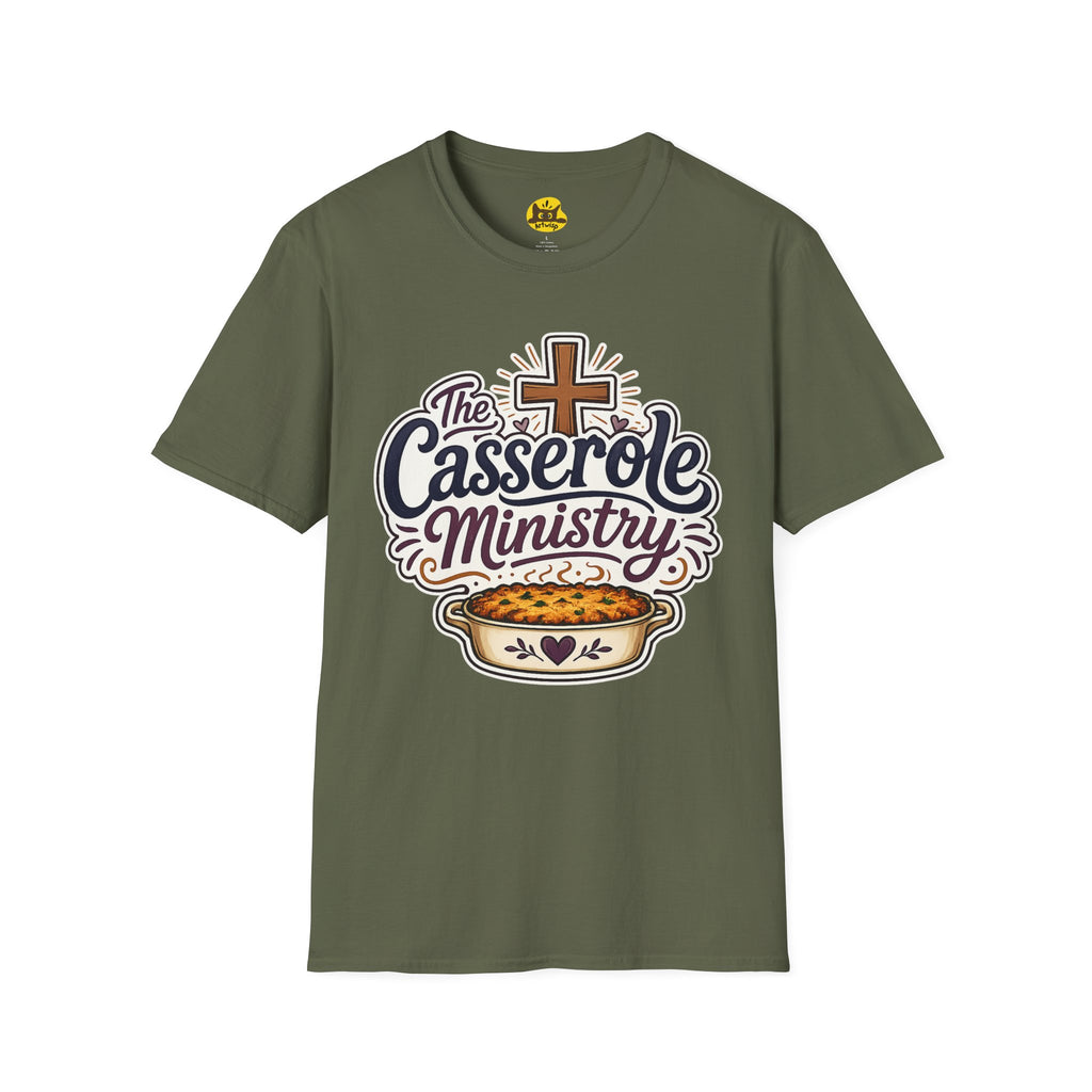 Casserole Ministry T-Shirt — Faith-Based Church Potluck Tee
