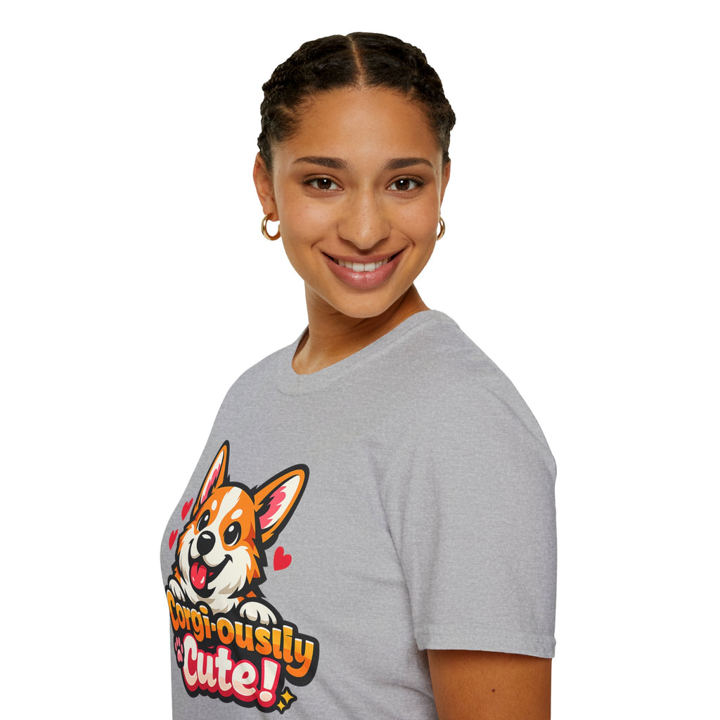 Corgi-ously Cute! Corgi Graphic T-Shirt