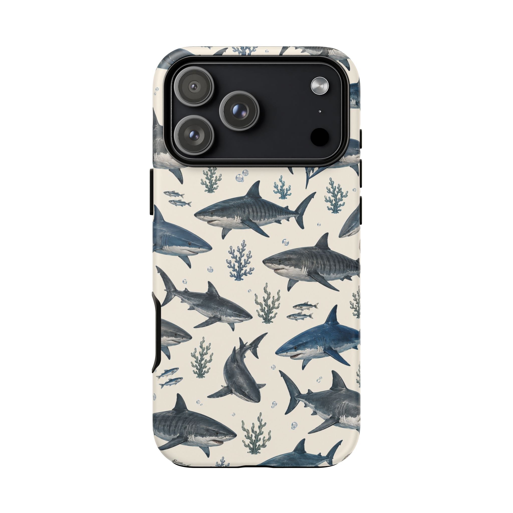 Shark Pattern Phone Case – Nautical Oceanic Phone Cover